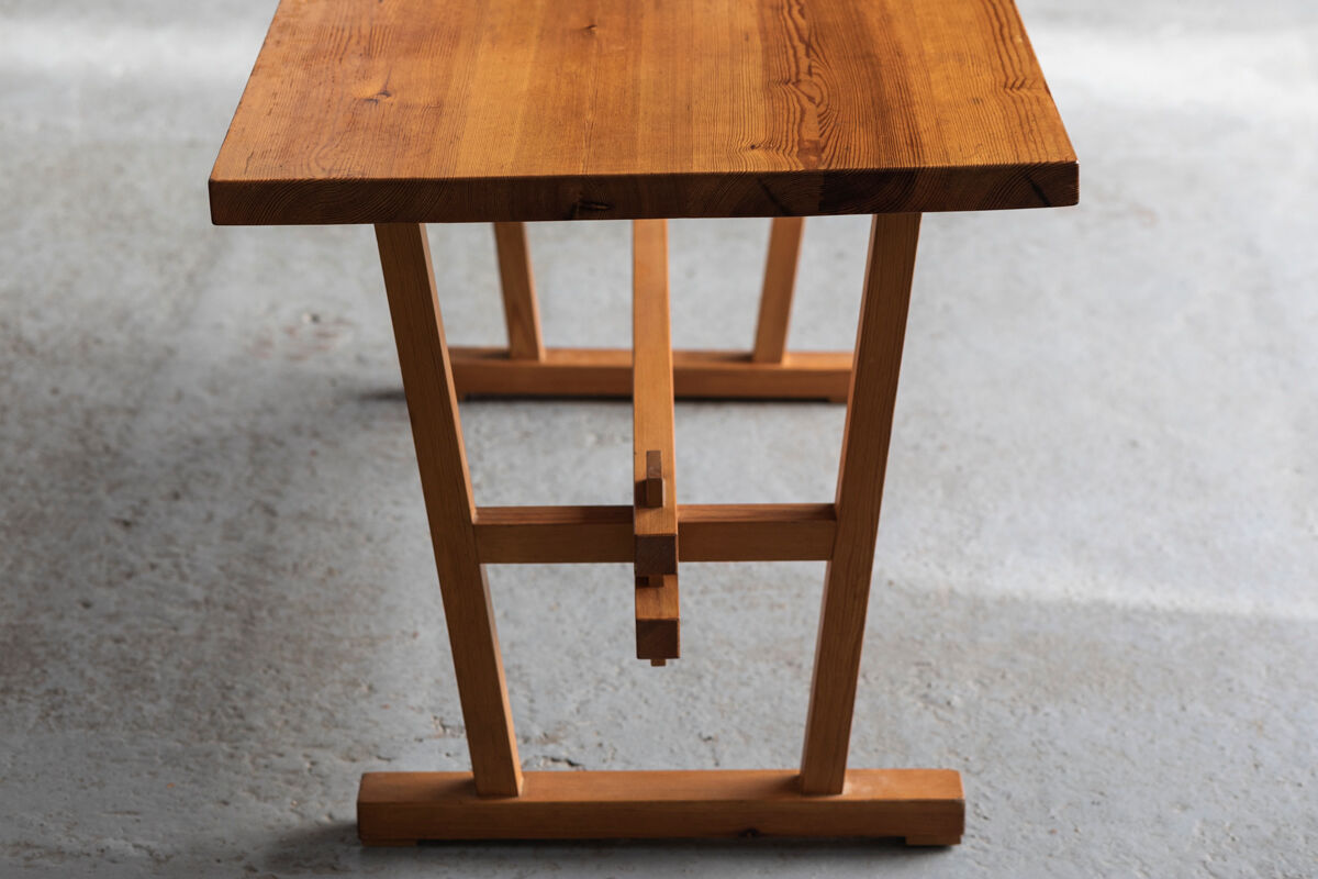 Dining set of 3 in solid oregon pine