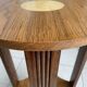 Oak guéridon D40cm, restored, moulded legs.