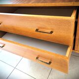 Scandinavian design sideboard in oak and mahogany