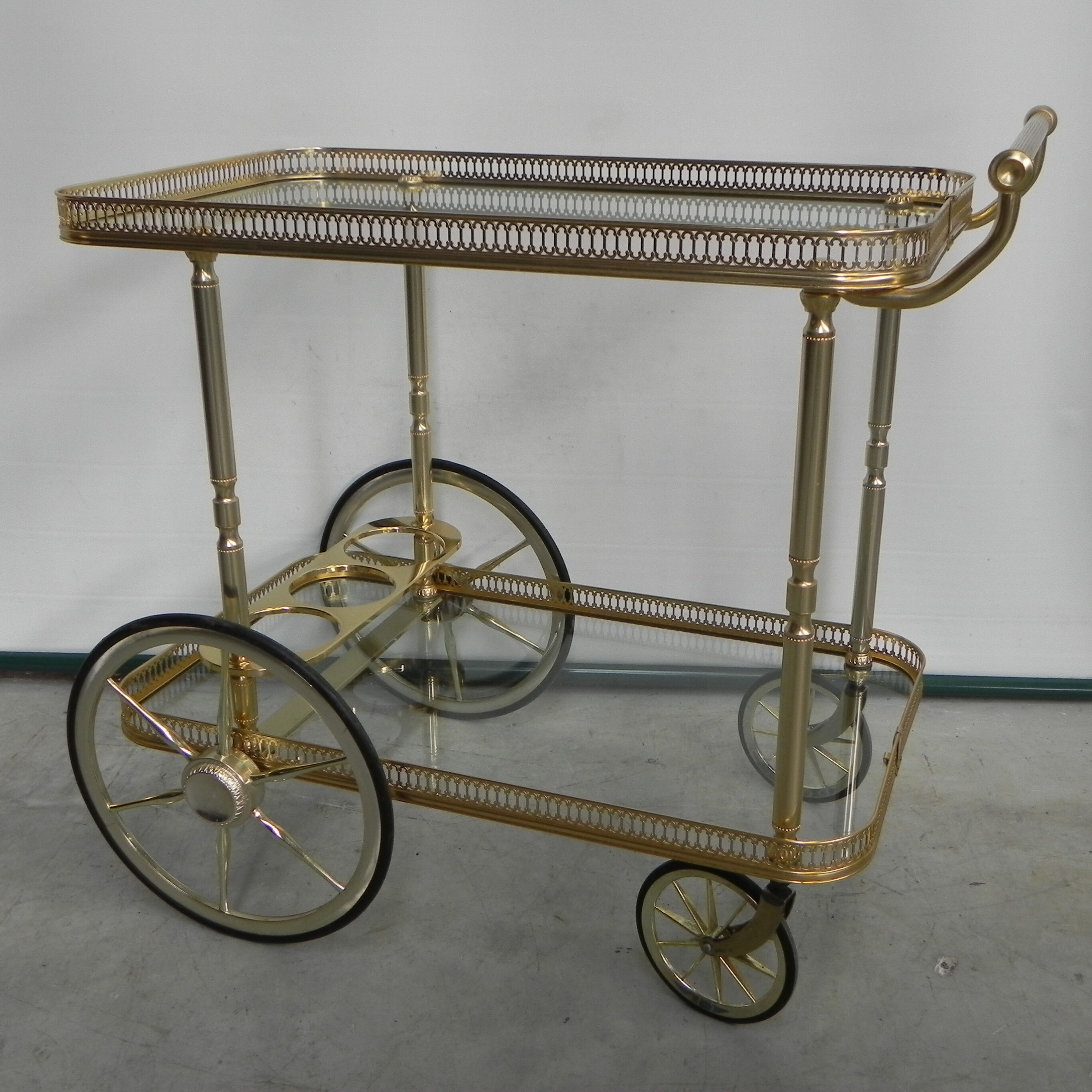Hollywood Regency serving trolley Mascagni