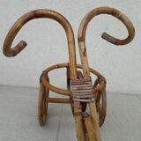 Porte-plante rotin