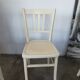 Set de 6 chaises bistrot vintages blanches