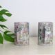 Set of 2 stoneware mugs, artisanal pottery, 1980