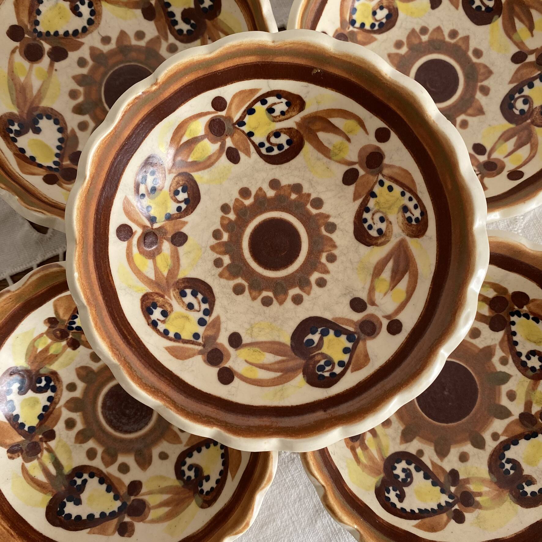 Coupelles HB Quimper  , artisanat vintage