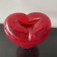 Red Heart Vase Murano attributed to Salviati by Maria Christina Hamel