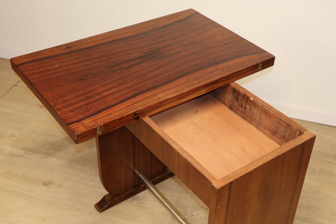 Art Deco "Portefeuille" table in rosewood - 1950