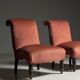 Ensemble de 2 fauteuils à pantoufles français vers 1900