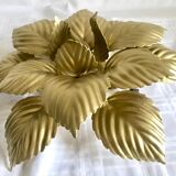 Wall lamp or ceiling lamp golden flower
