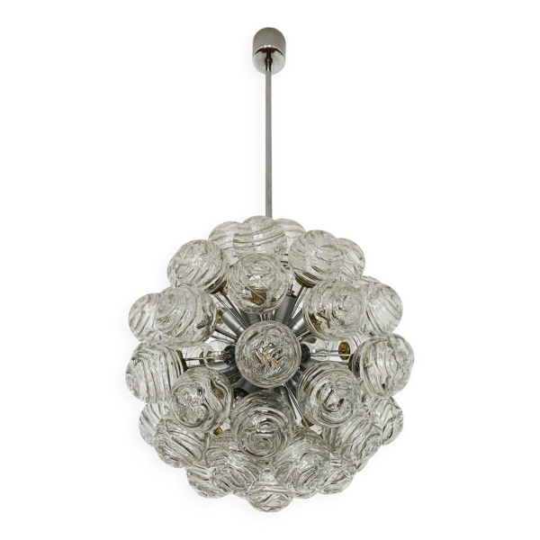Suspension en verre bulle par Doria