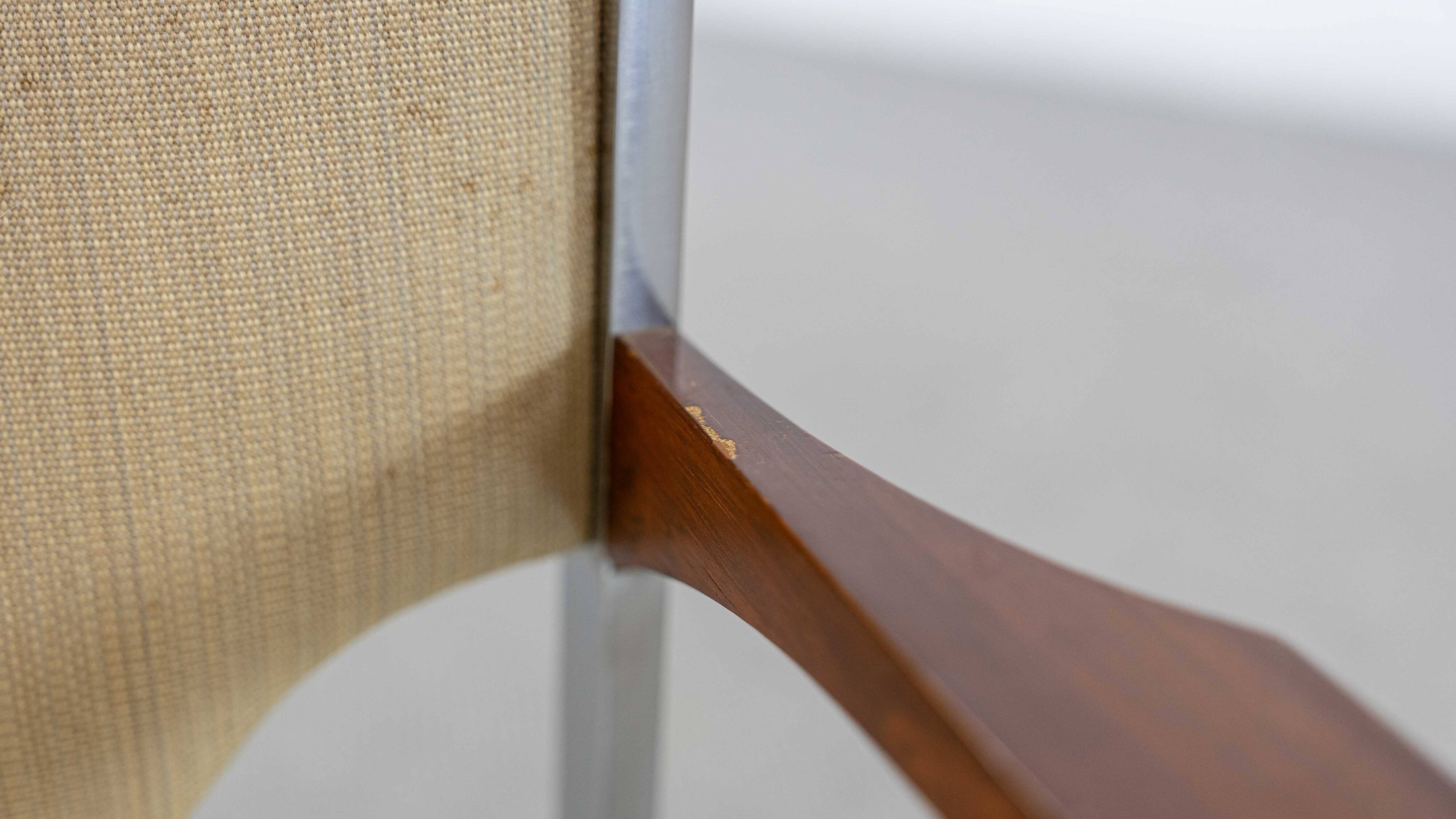 Pair club chairs, model 206 by lübke, 60s