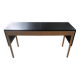Leather draped desk