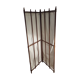 folding screen in wood and fabric