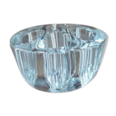 Porte fleurs en verre moulé 7 trous ancien vintage