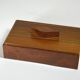 Art Deco Mahogany Cigar Box 15 x 9 cm