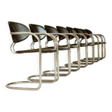 Effezeta (attributed) - Suite of eight cantilever armchairs - c. 1980 - Italy