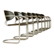 Effezeta (attributed) - Suite of eight cantilever armchairs - c. 1980 - Italy