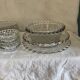 moulded glass service with beaded edge