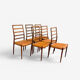 Série de Chaises scandinaves années 1960 de Niels Otto Møller