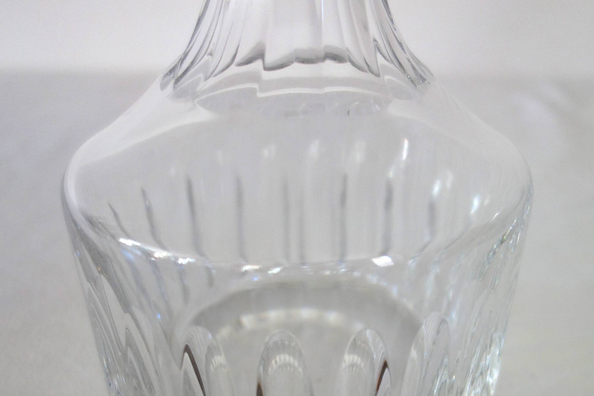 Saint Louis crystal whiskey decanter, marine service