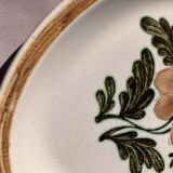 Grand plat ovale fleuri Gien