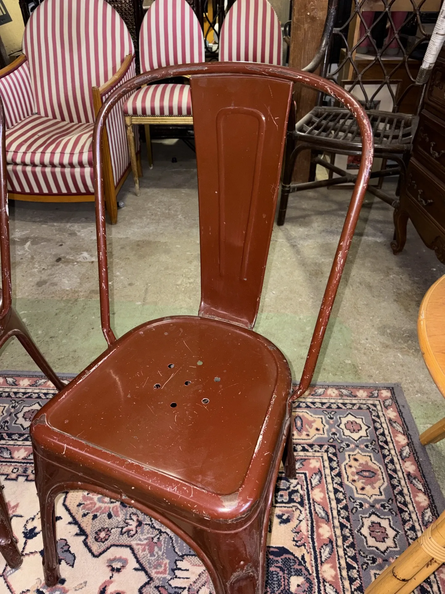 Lot de 4 chaises tolix