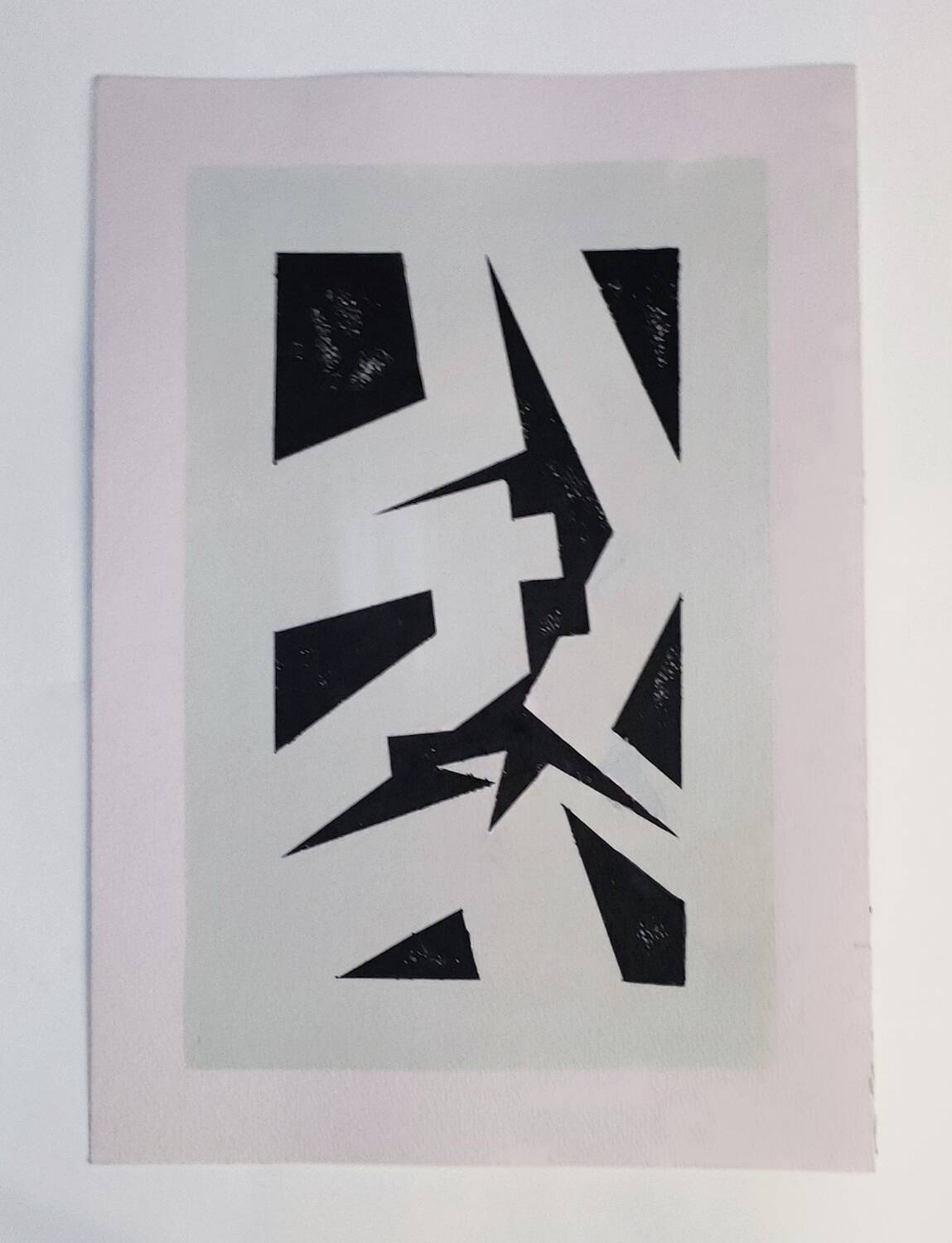 Modern geometric painting