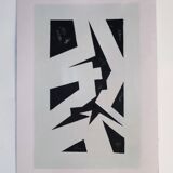 Modern geometric painting