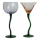 Duo de verres soufflés