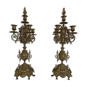 Paire de candelabre en
