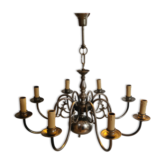 Pewter chandelier