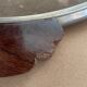 Plateau Art deo wood and silver metal