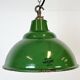Industrial Green Enamel Factory Pendant Lamp from Maxlume, 1960s