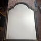 Antique gilded wooden mirror called gendarme hat h 64 / l 43.5 cm