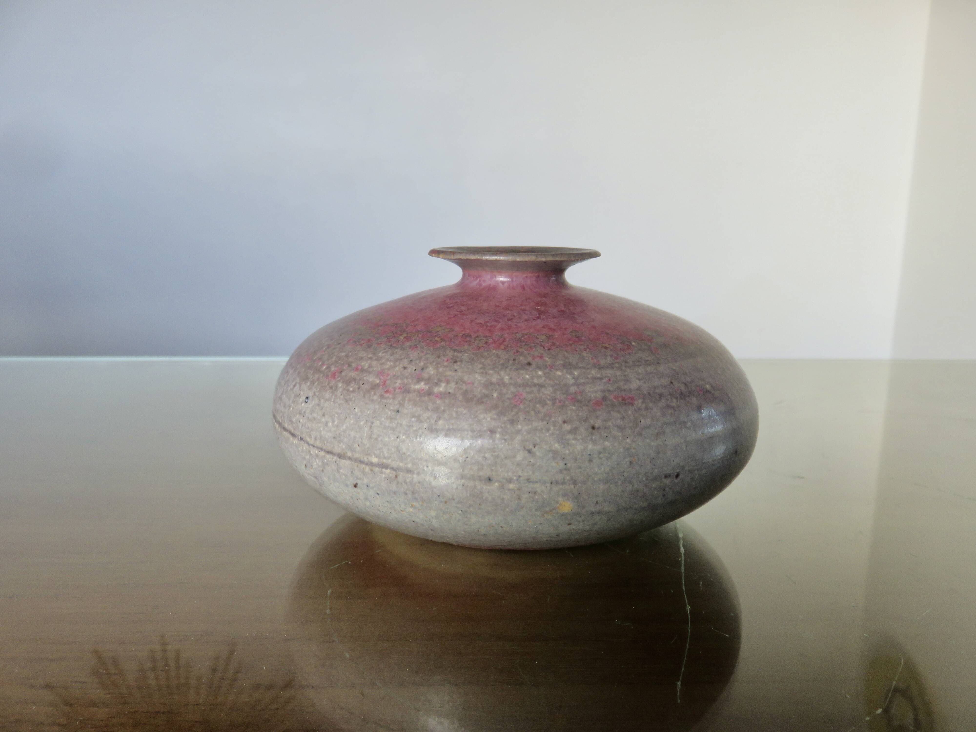 Signed ceramic vase, 50s-60s