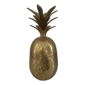 Solid brass pineapple container