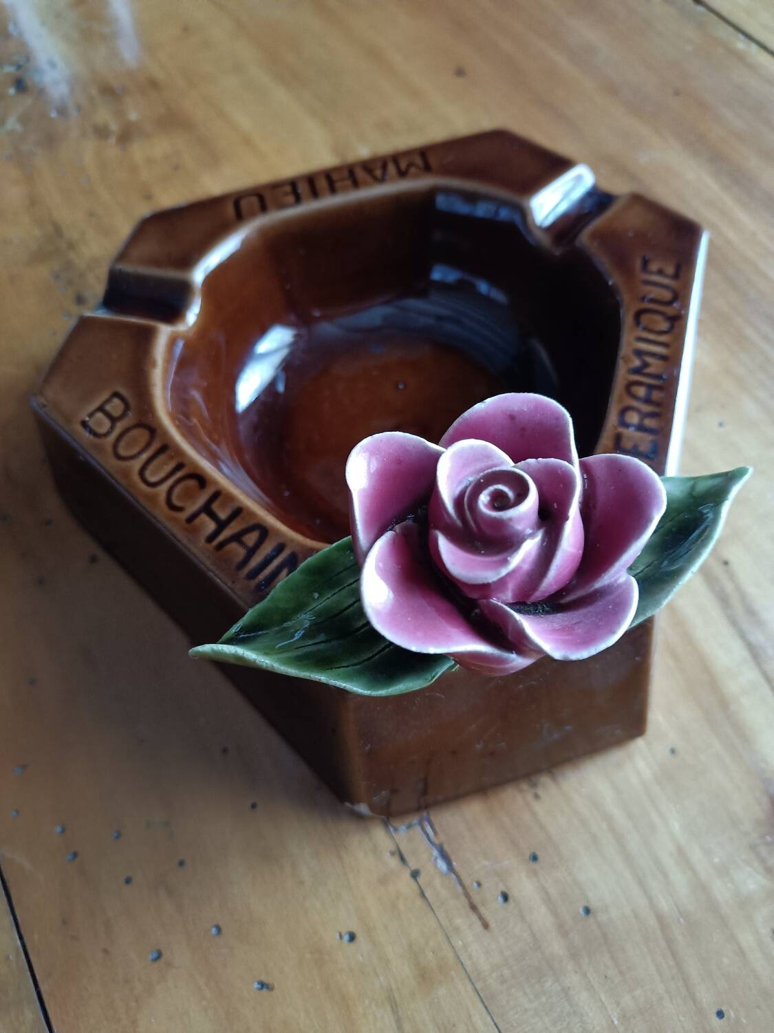 Mahieu Bouchain Ceramic Advertising Ashtray