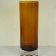 Amber glass vase 25 cm 1970s