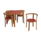 Ensemble table et 4 chaises "8000 series" , magnus olesen, 1980