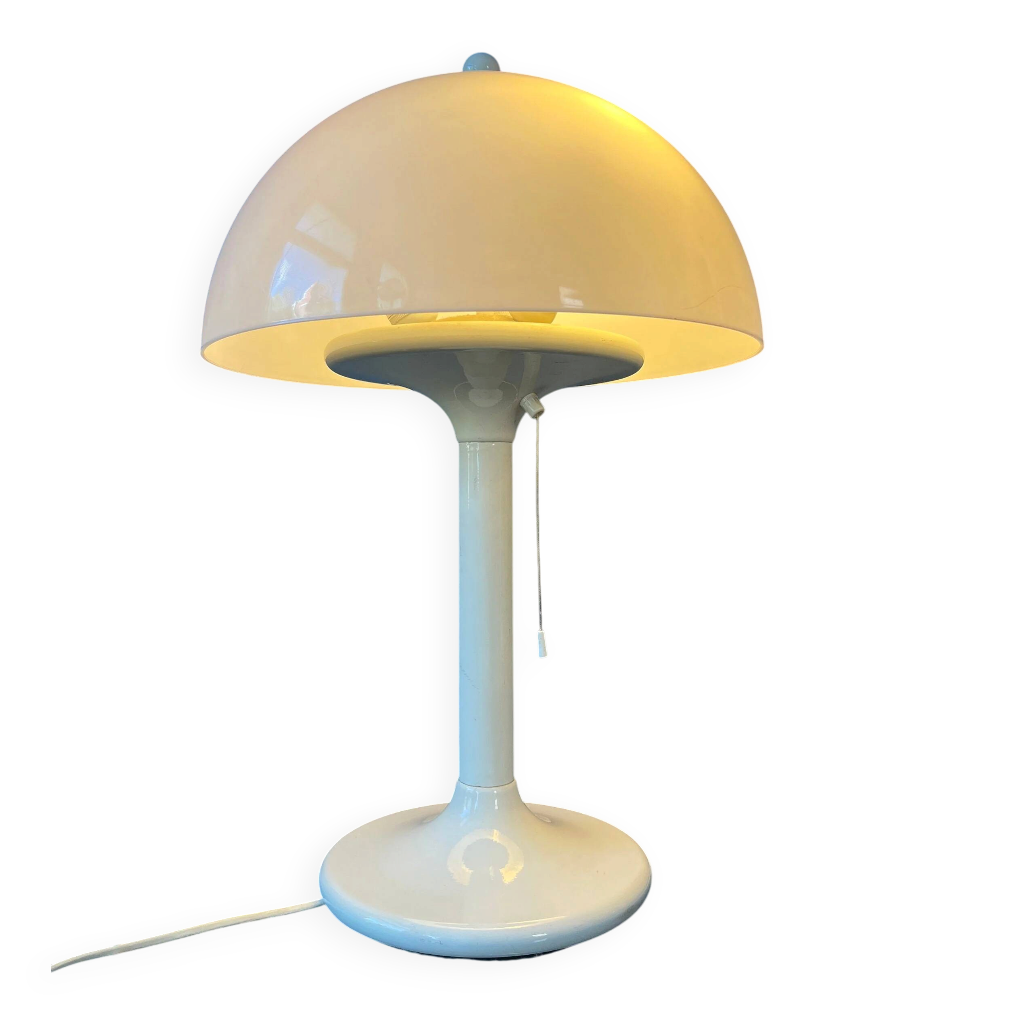 White Space Age Mushroom Table Lamp Dijkstra