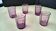 5 antique liqueur glasses with engraved decoration