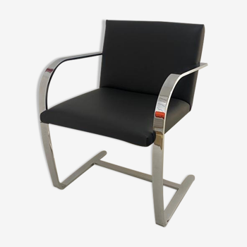 Brno Flat Bar Side Chair Designed by Ludwig Mies van der Rohe edited by Knoll