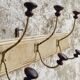 Antique wall coat rack 120 cm French