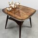 Vintage fifties wooden side table 'Art deco style'