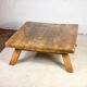 Brutalist solid oak coffee table