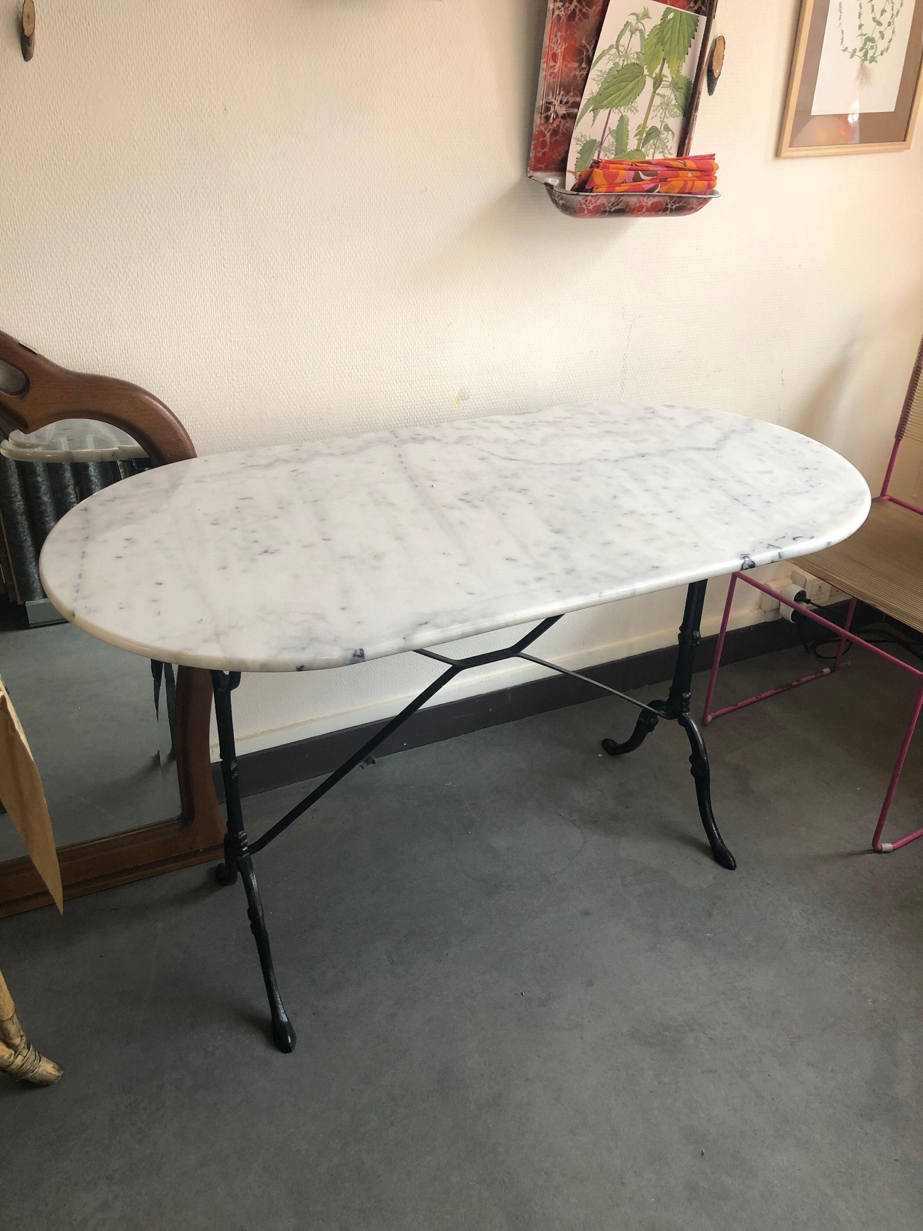 Marble bistro table