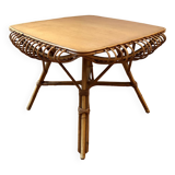 Vintage rattan coffee table