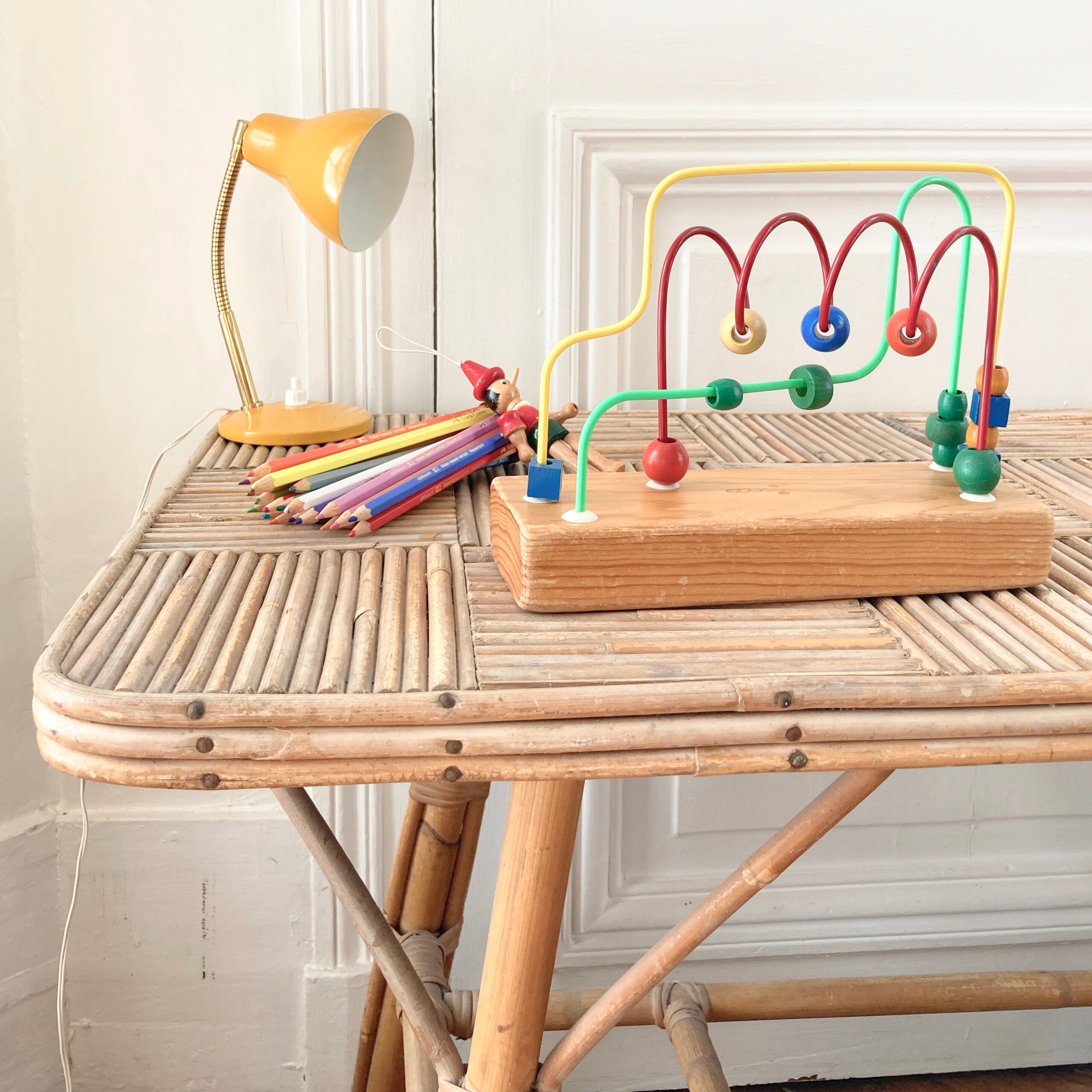 Wooden labyrinth abacus