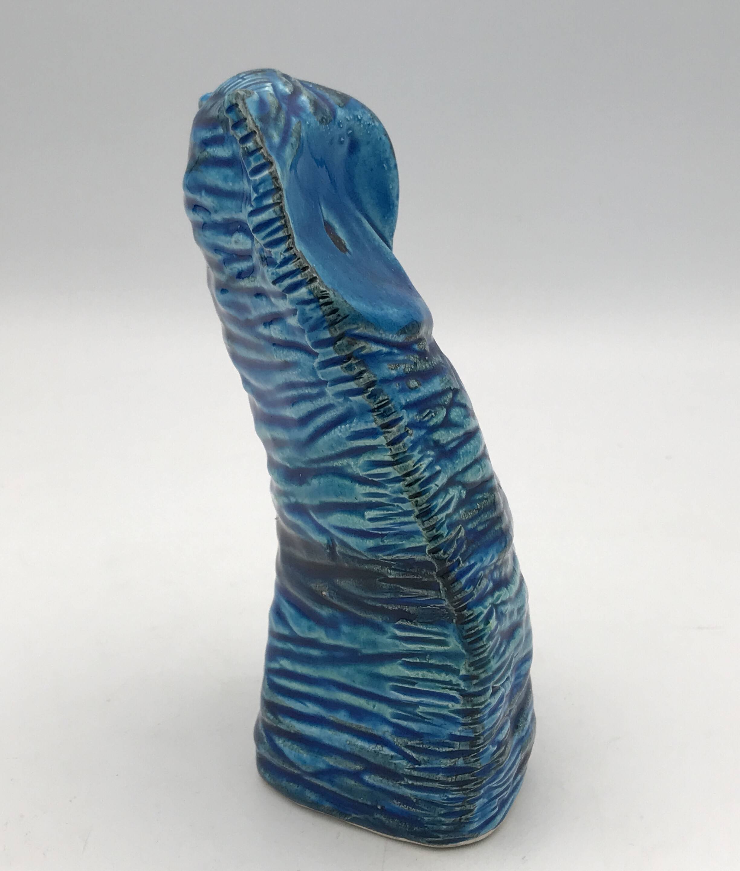 Ceramic OWL Rimini Blu by ALDO LONDI for BITOSSI, Italy