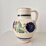 Portuguese Style Stoneware Water Pitcher/Vase - Vintage