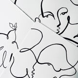 "Figure divine" - Fait main à l'acrylique noir en édition limitée par Atelier Agapé